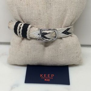 KEEP Collective Woven Chevron Band natural, black